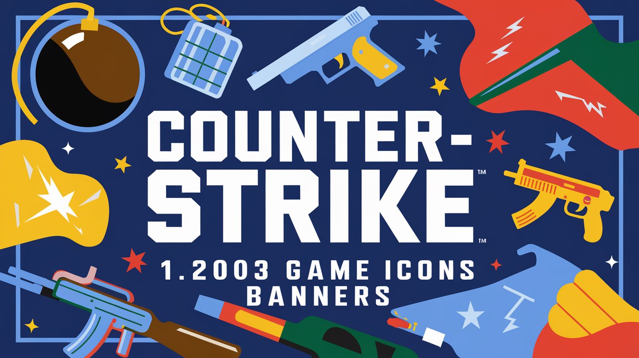 Counter-Strike 1.6 (2003) Game Icons Banners