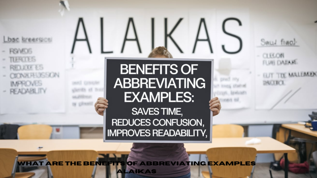 what are the benefits of abbreviating examples alaikas