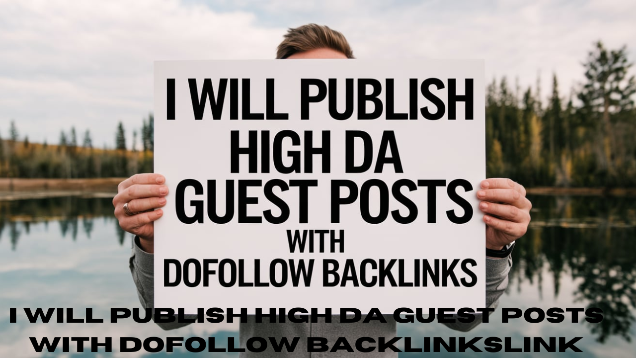 I will publish high da guest posts with dofollow backlinks Link