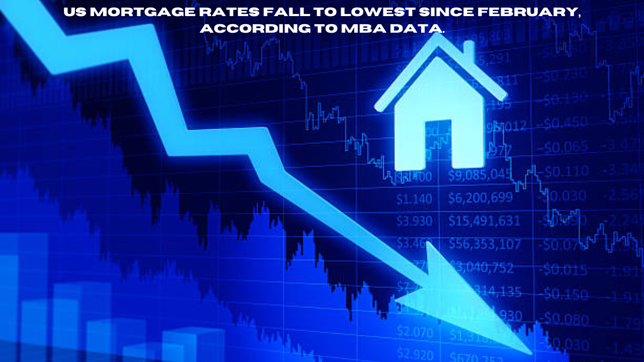 us mortgage rates fall to lowest since february, according to mba data.