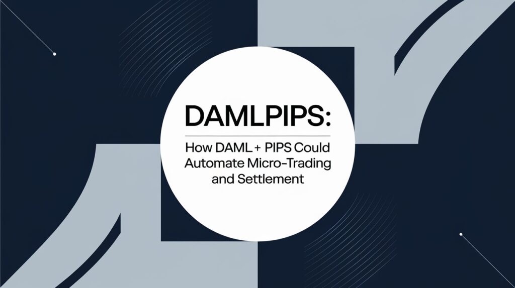 Damlpips: How DAML + Pips Could Automate Micro-Trading and Settlement