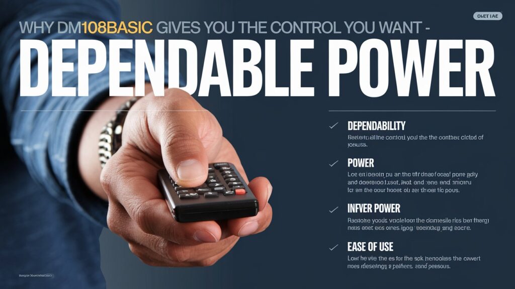 Why dm108basic Gives You the Control You Want - Dependable Power